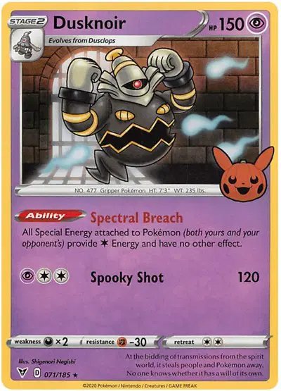 Dusknoir — Trick or Trade BOOster Bundle 2023 071/185