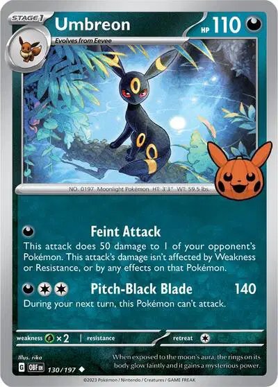 Umbreon — Trick or Trade BOOster Bundle 2024 130/197