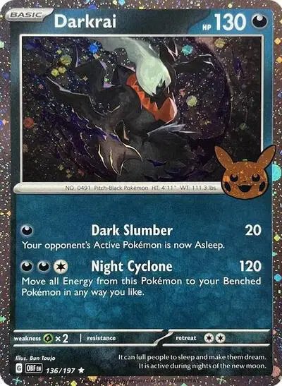 Darkrai (Cosmos Holo) — Trick or Trade BOOster Bundle 2024 136/197