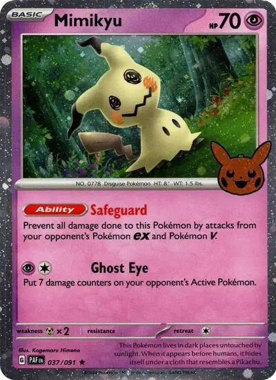 Mimikyu (Cosmos Holo) — Trick or Trade BOOster Bundle 2024 037/091