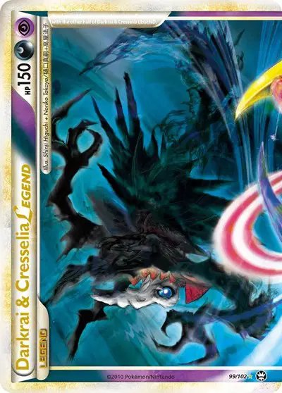 Darkrai & Cresselia Legend (Top) — Triumphant 99