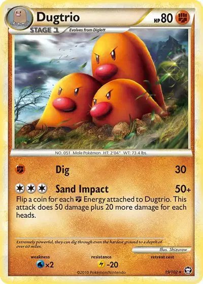 Dugtrio — Triumphant 19