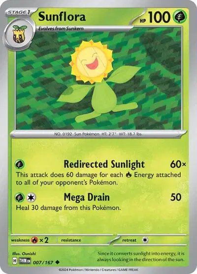 Sunflora — Twilight Masquerade 007/167