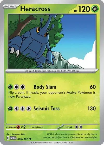 Heracross — Twilight Masquerade 008/167