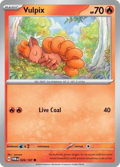 Vulpix — Twilight Masquerade 026/167