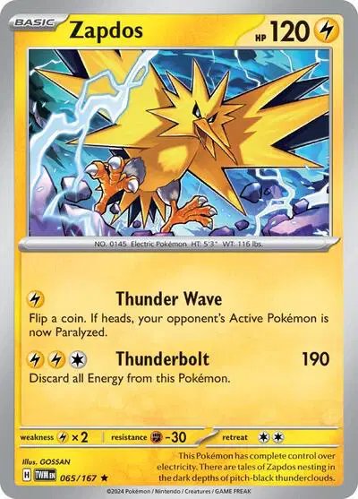 Zapdos — Twilight Masquerade 065/167