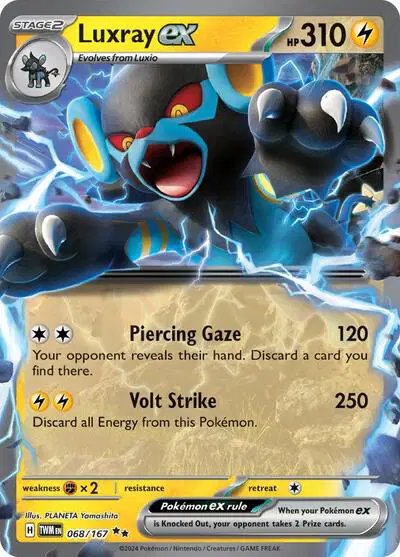 Luxray ex — Twilight Masquerade 068/167