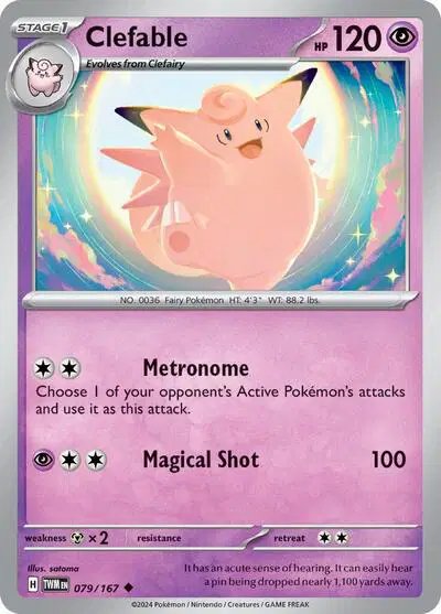 Clefable — Twilight Masquerade 079/167