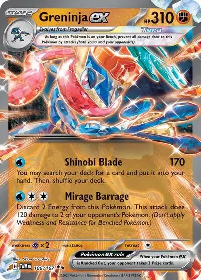 Greninja ex — Twilight Masquerade 106/167