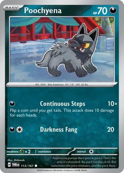 Poochyena — Twilight Masquerade 113/167