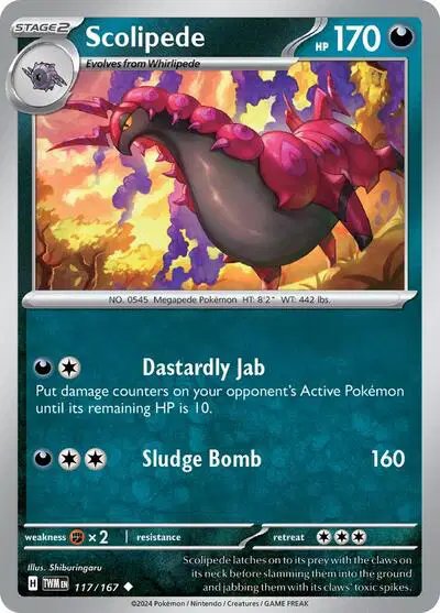 Scolipede — Twilight Masquerade 117/167