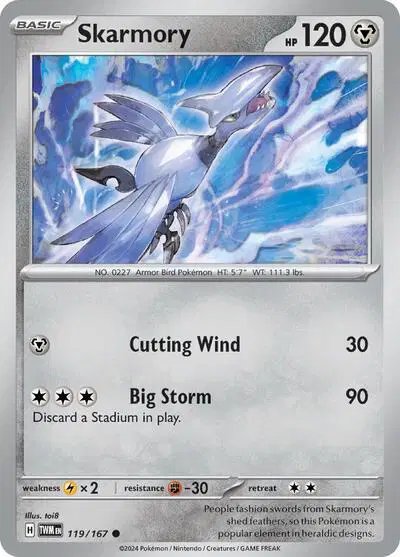 Skarmory — Twilight Masquerade 119/167