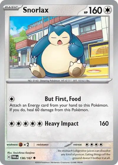 Snorlax — Twilight Masquerade 136/167