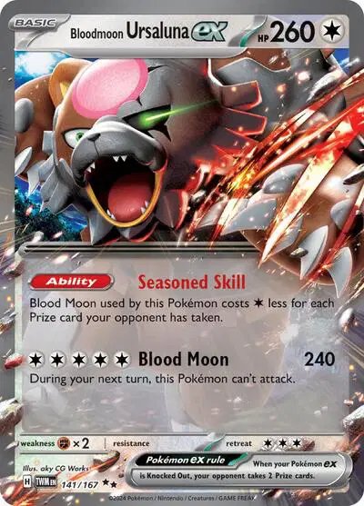 Bloodmoon Ursaluna ex — Twilight Masquerade 141/167