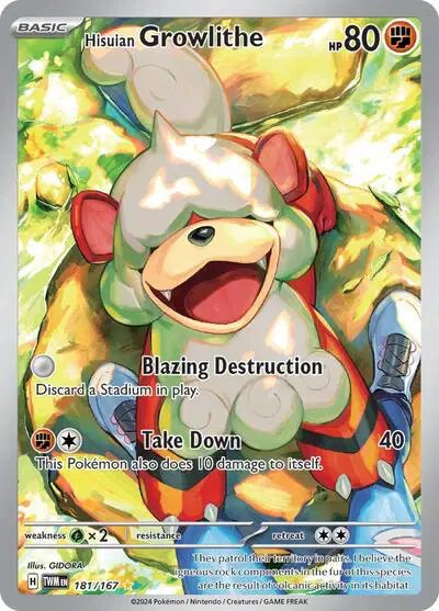 Hisuian Growlithe — Twilight Masquerade 181/167