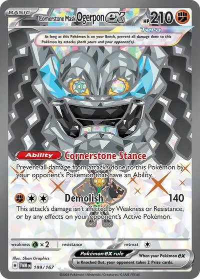 Cornerstone Mask Ogerpon ex — Twilight Masquerade 199/167