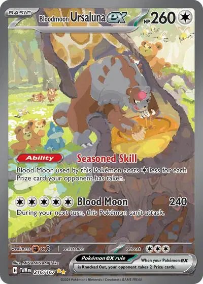 Bloodmoon Ursaluna ex — Twilight Masquerade 216/167
