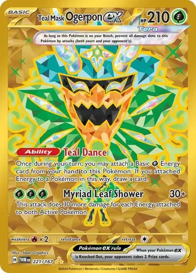 Teal Mask Ogerpon ex — Twilight Masquerade 221/167