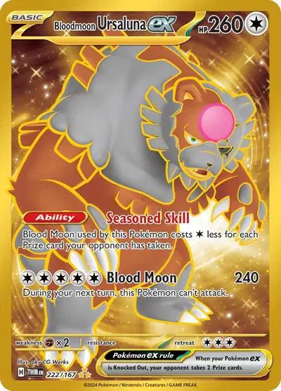 Bloodmoon Ursaluna ex — Twilight Masquerade 222/167