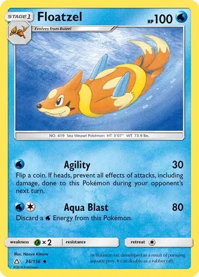 Floatzel — Ultra Prism 36/156