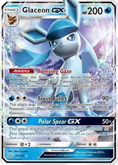 Glaceon GX — Ultra Prism 39/156