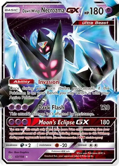 Dawn Wings Necrozma GX — Ultra Prism 63/156