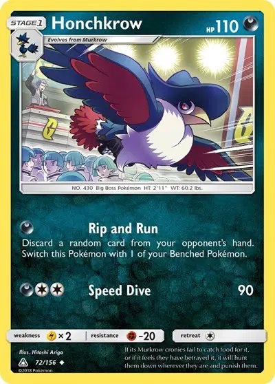 Honchkrow — Ultra Prism 72/156