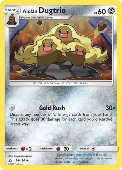 Alolan Dugtrio — Ultra Prism 79/156