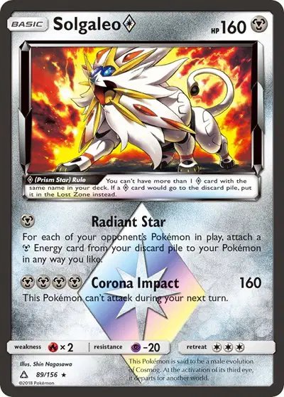 Solgaleo Prism Star — Ultra Prism 89/156