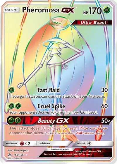 Pheromosa GX (Secret Rare) — Ultra Prism 158/156