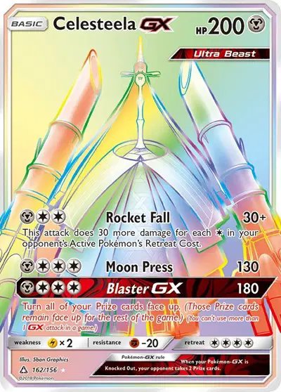 Celesteela GX (Secret Rare) — Ultra Prism 162/156