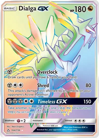 Dialga GX (Secret Rare) — Ultra Prism 164/156