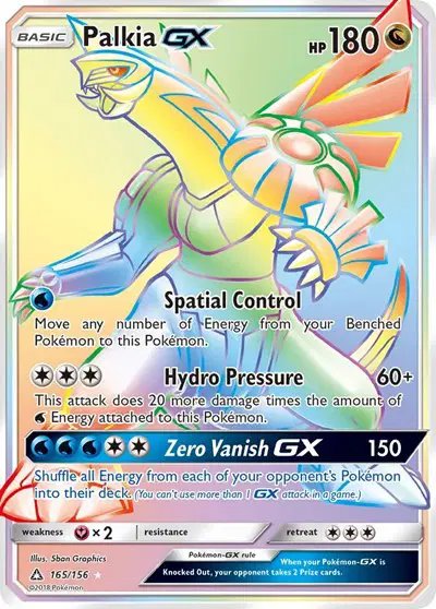 Palkia GX (Secret Rare) — Ultra Prism 165/156