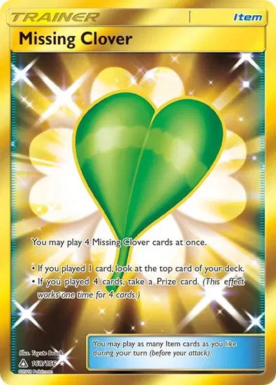 Missing Clover (Secret Rare) — Ultra Prism 168/156