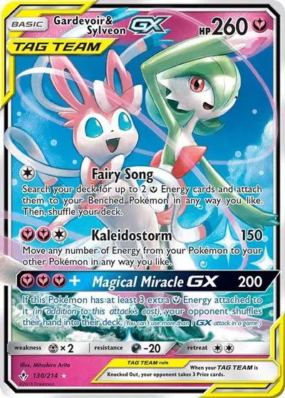 Gardevoir & Sylveon GX — Unbroken Bonds 130