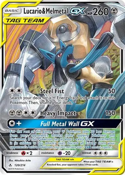 Lucario & Melmetal GX — Unbroken Bonds 120