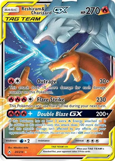 Reshiram & Charizard GX — Unbroken Bonds 20