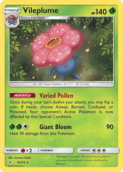 Vileplume — Unbroken Bonds 8