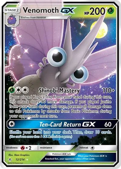 Venomoth GX — Unbroken Bonds 12