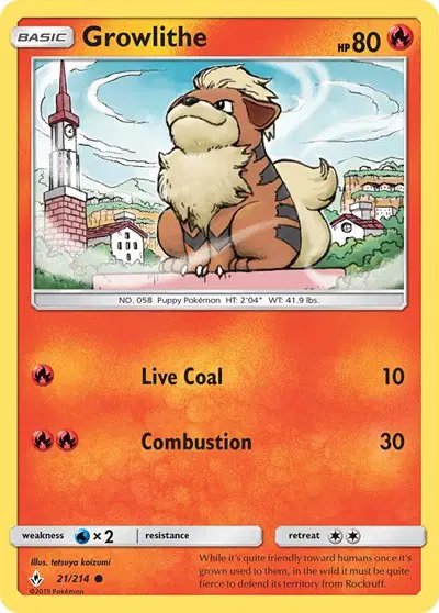 Growlithe — Unbroken Bonds 21