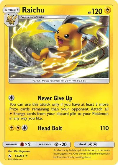 Raichu — Unbroken Bonds 55