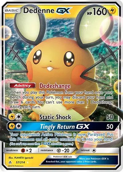 Dedenne GX — Unbroken Bonds 57
