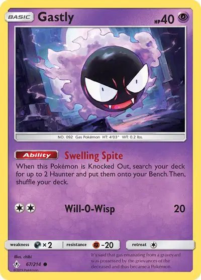 Gastly (67) — Unbroken Bonds 67