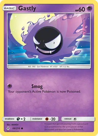 Gastly (68) — Unbroken Bonds 68