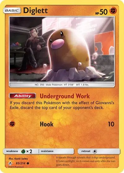 Diglett — Unbroken Bonds 85