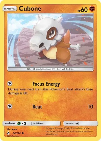 Cubone — Unbroken Bonds 90