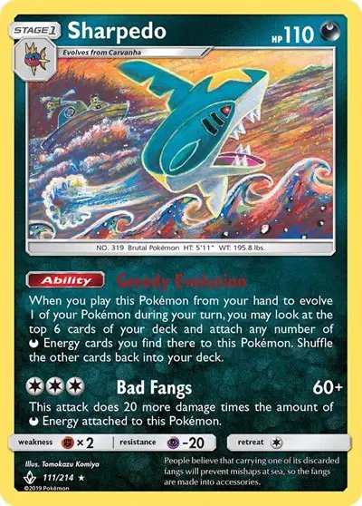 Sharpedo — Unbroken Bonds 111