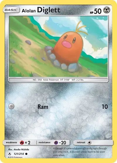 Alolan Diglett — Unbroken Bonds 121