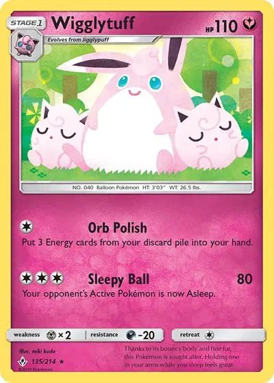 Wigglytuff — Unbroken Bonds 135
