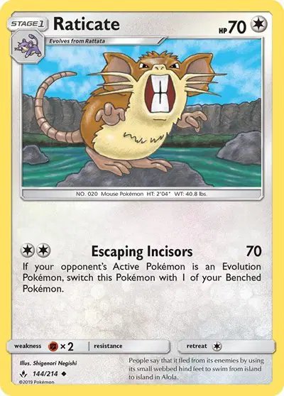 Raticate — Unbroken Bonds 144